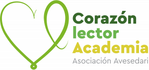 Logo Corazon lector Academia horizontal